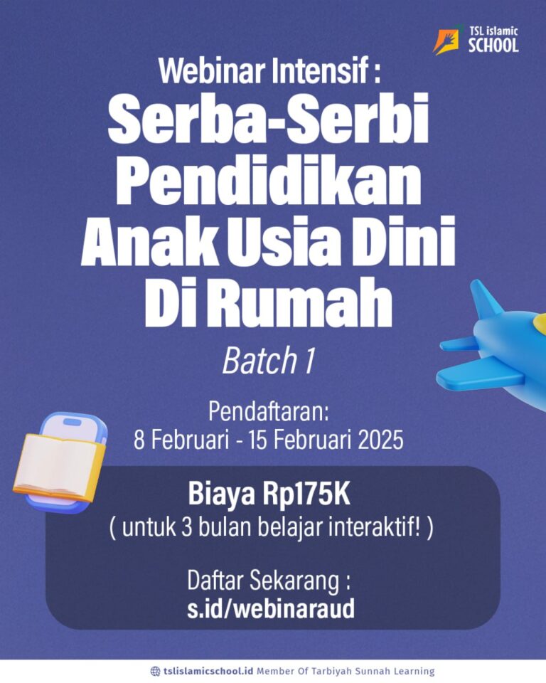 Masterclass 3 Bulan: Pendampingan Pendidikan Anak Usia Dini di Rumah Batch 1