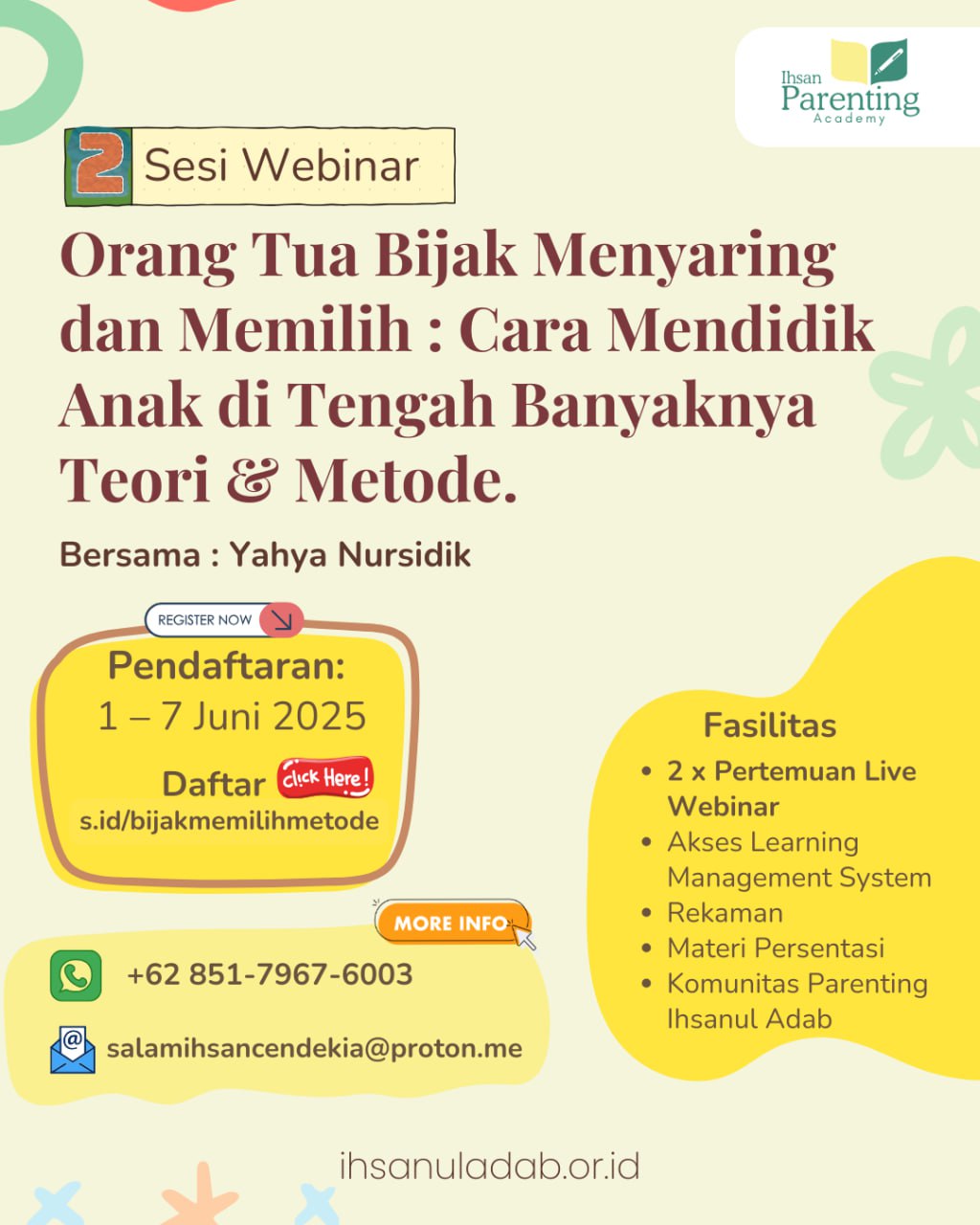 Orang Tua Bijak Menyaring dan Memilih: Cara Mendidik Anak di Tengah Banyaknya Teori & Metode